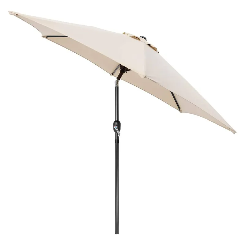 Harbour Housewares Tilting Garden Parasol - 2.7M in Natural Natural