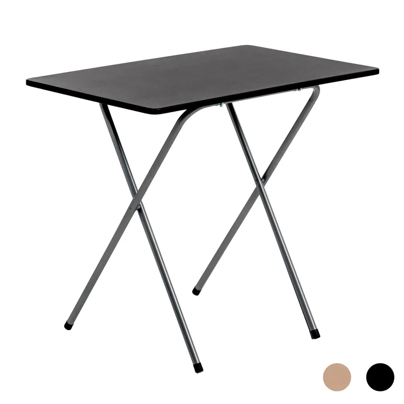 Harbour Housewares Wooden Folding Desk 80cm in Black Black