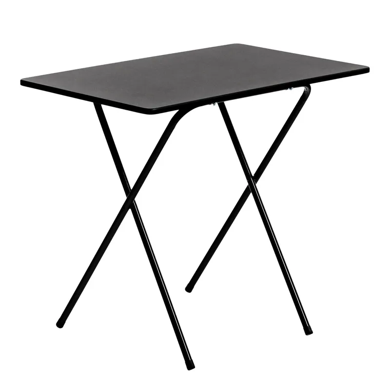 Harbour Housewares Wooden Folding Desk - Black and Black