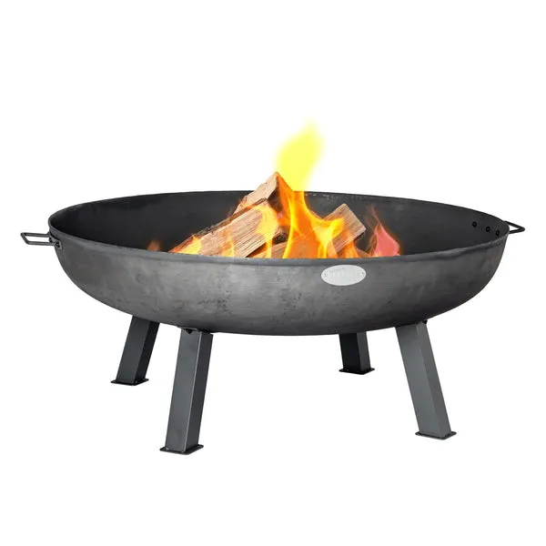 Harbour Housewares XL Cast Iron Fire Pit 100cm