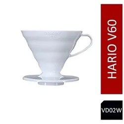 Haribo Hario V60 Plastic Coffee Dripper White - Size 02 VD-02W