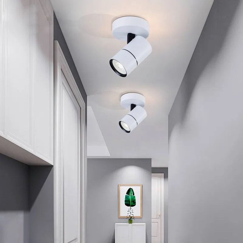 Harper Living 1 Light GU10 Round Spotlight White White