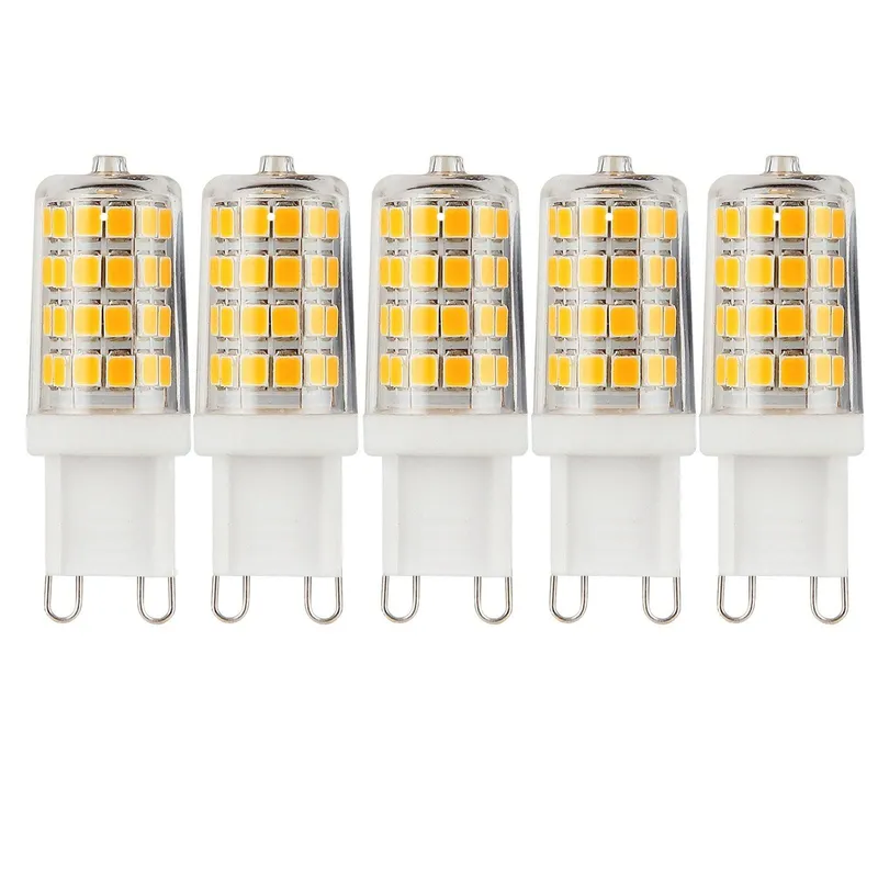 Harper Living 3 Watts G9 LED Bulb Clear Capsule Warm White Dimmable, Pack of 5 - White