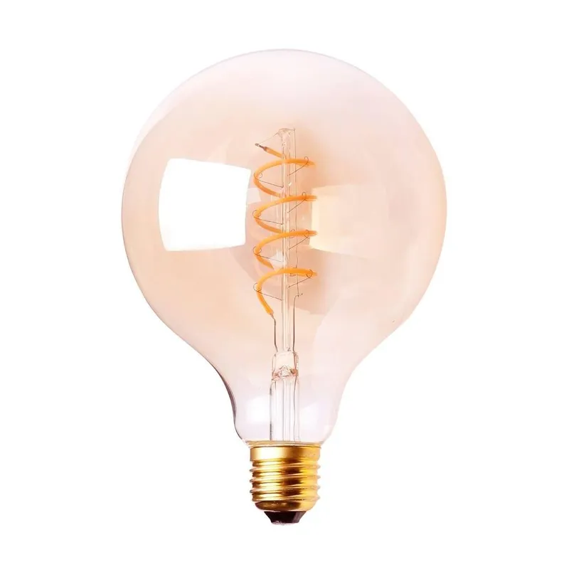 Harper Living 4 Watts G125 E27 LED Bulb Vintage Globe Warm White Dimmable in Amber Amber