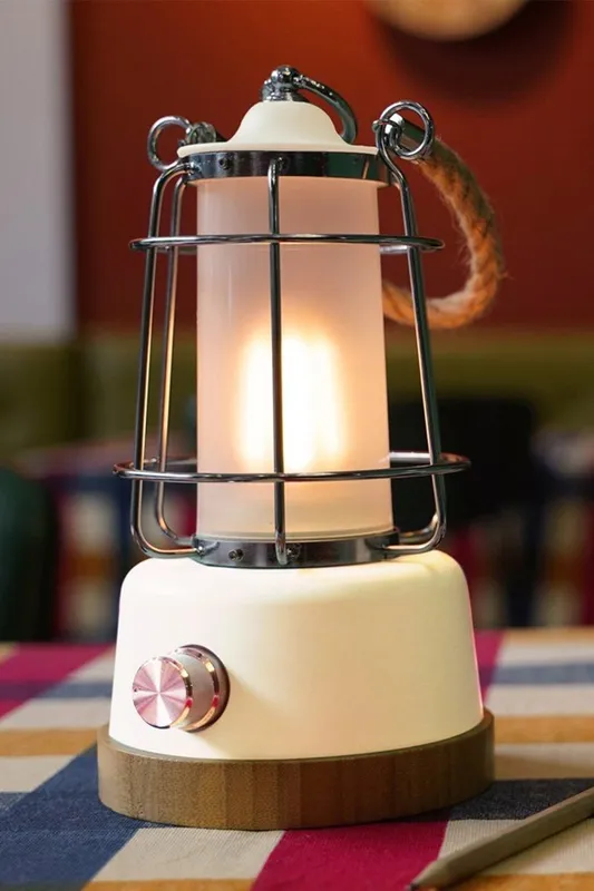 Harper Living Rechargeable LED Water Resistant Camping Lantern in White White