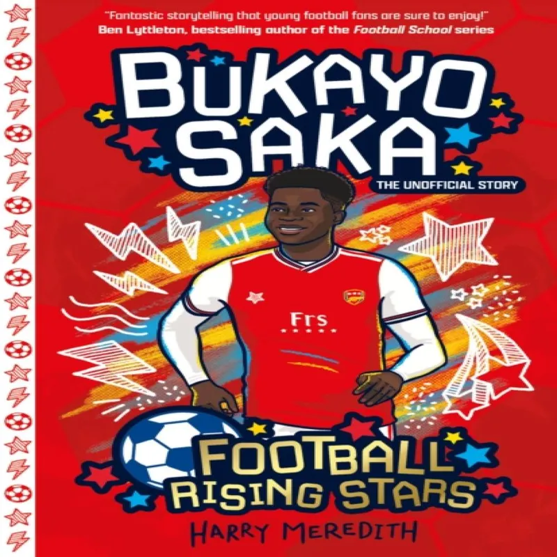 Harry Meredith Football Rising Stars: Bukayo Saka Paperback Book Multicolor