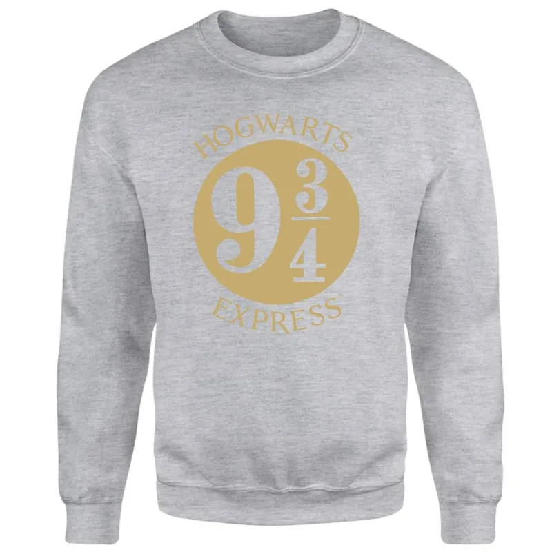 Harry Potter Platform Sweatshirt - Grey Size: Small Grey S