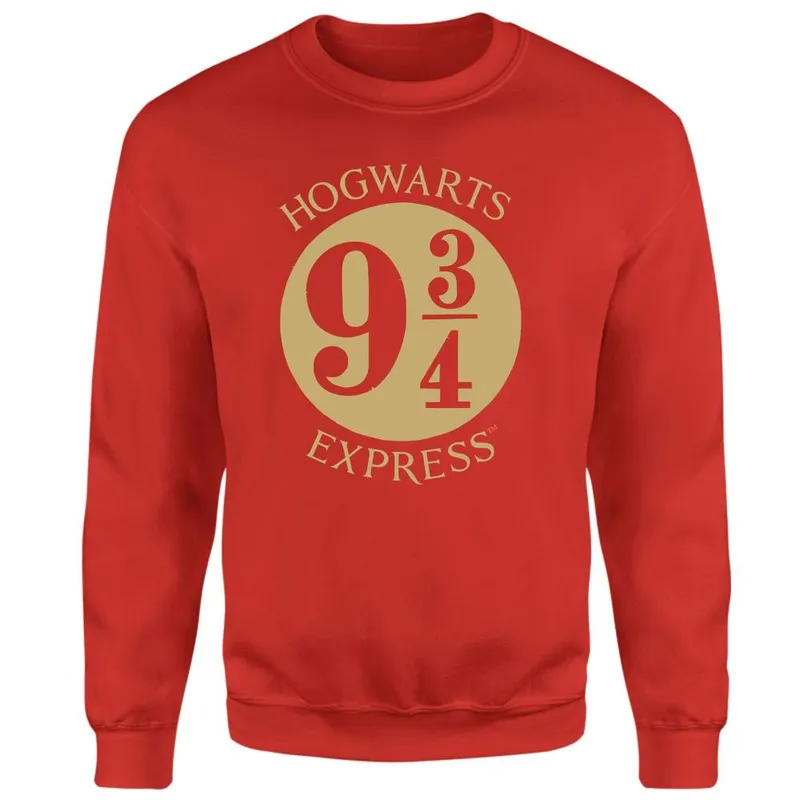 Harry Potter Platform Sweatshirt - Red Size: Large Red L