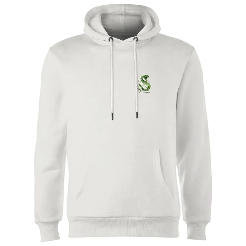 Harry Potter Slytherin Hoodie - White Size: XL White XL