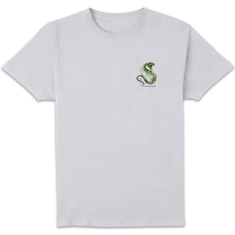 Harry Potter Slytherin Unisex T-Shirt - White Size: XL White XL