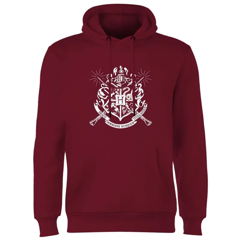 Harry Potter Hogwarts House Crest Hoodie - Burgundy Size: XL Burgundy XL