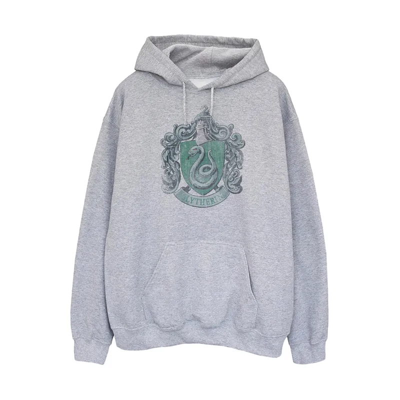 Harry Potter Women's Slytherin Heather Hoodie in Grey Size: Large Grey L