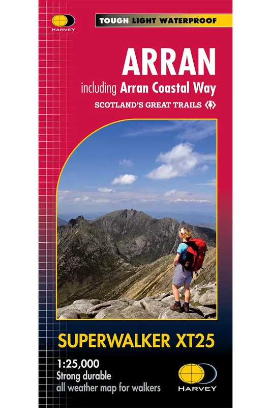 Harvey Map Services Ltd Arran : Including Arran Coastal Way Superwalker