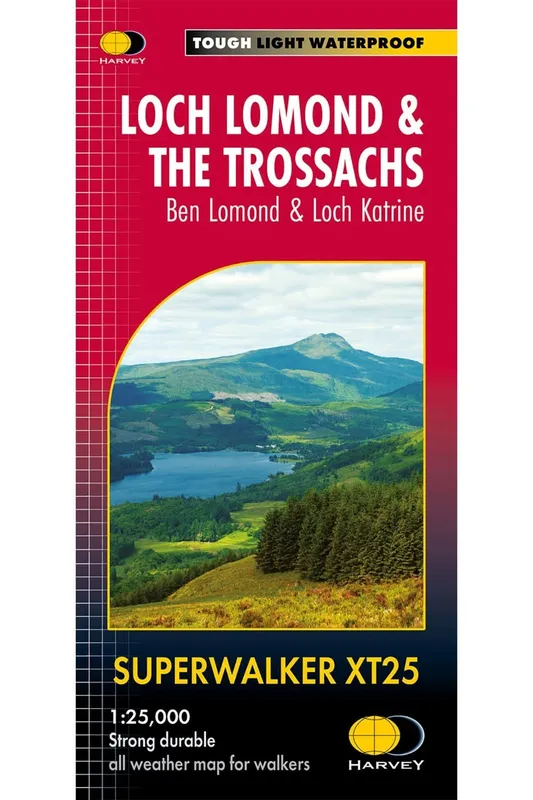 Harvey Maps Loch Lomond & the Trossachs Superwalker Map