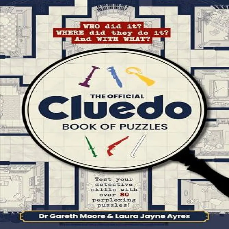 Hasbro Cluedo BK OF Puzzles PB Paperback Book Multicolor