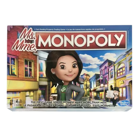 Hasbro Ms. Monopoly The First Game Where Women Make More Than Men Board Game (English/French)