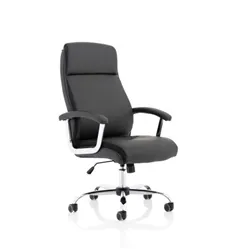 Hatley Black Bonded Leather Executive Chair
