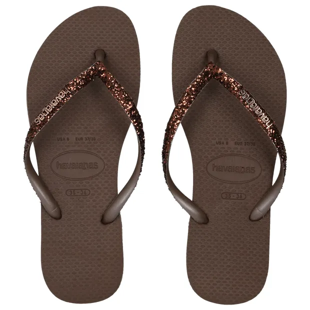 Debenhams Women's Slim Glitter Dark Brown Size: 5 Brown 5
