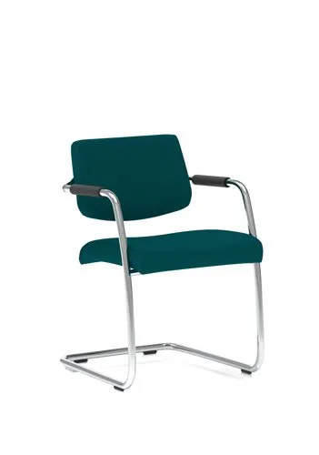Havanna Visitor Chair Kingfisher Colour With Arms - KCUP0