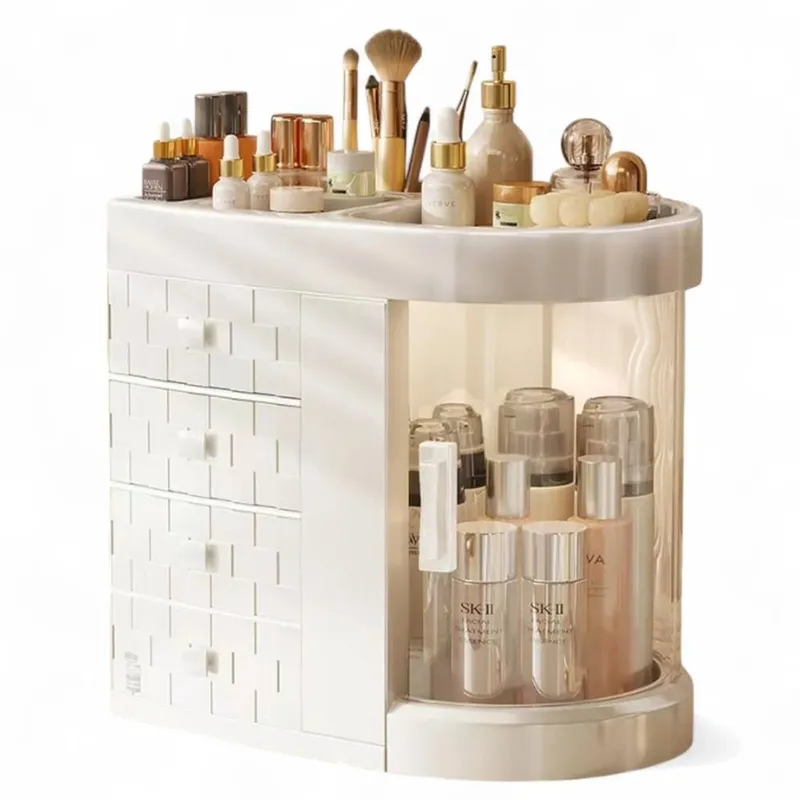 Havendro Large White Makeup Organiser Case with 4 Drawers - White - Size: One Size