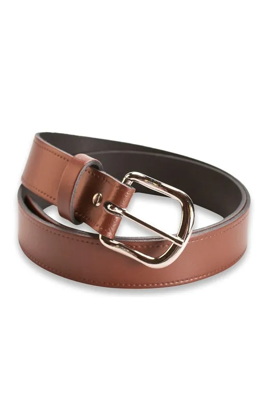 Hawkdale Women's 1.25" Genuine Leather Belt in Brown Size: XL Brown XL