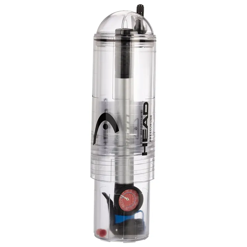 Head Head Tennis & Padel Ball Pump Pressuriser (4 Ball) One Size Unisex