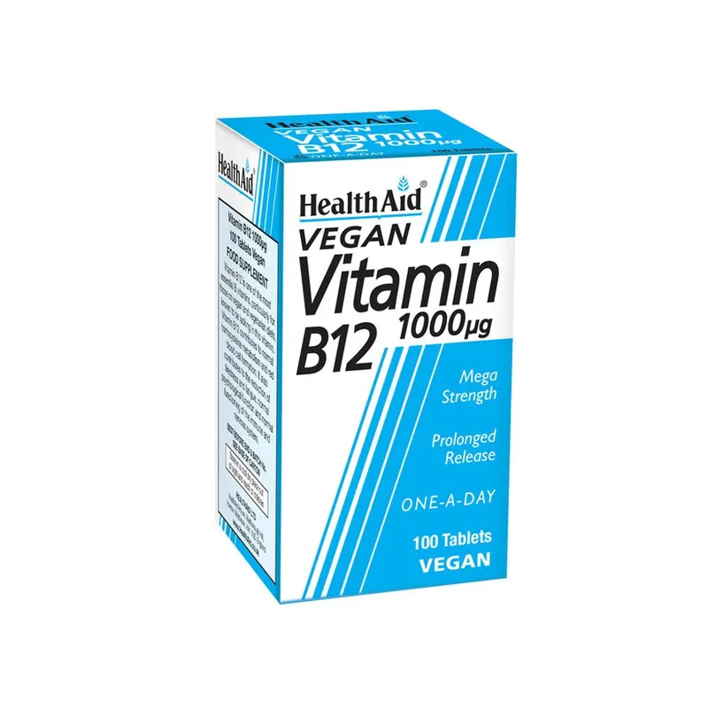 Health Aid Healthaid Vitamin B12 1000ug (cobalamin) - 100 Tablets in Clear Clear