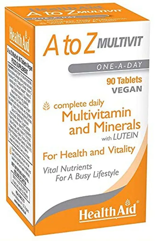 HealthAid A to Z Multivit and Minerals Tablets Pack of 90