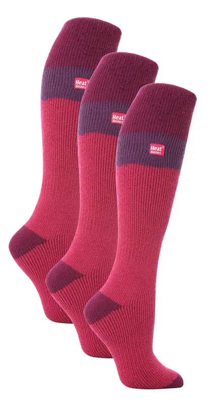 Heat Holders - 3 Pack Ladies Thermal Knee High Ski Socks