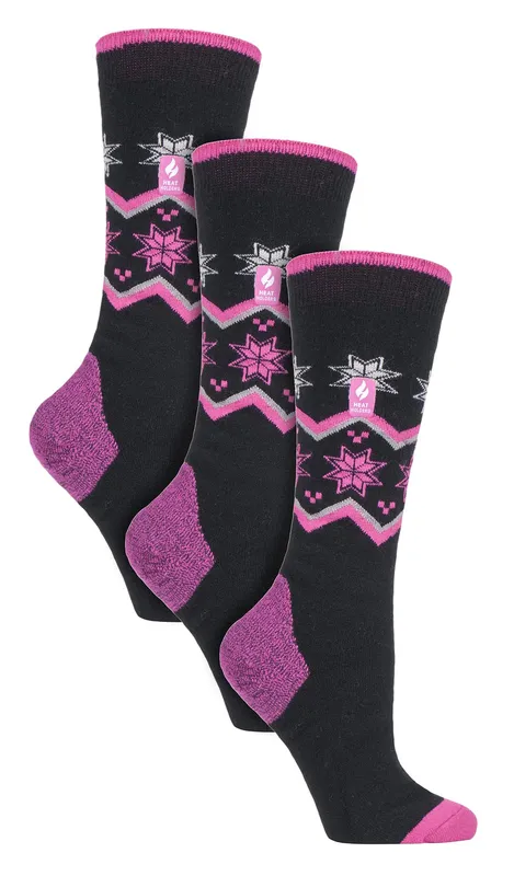 Heat Holders 3 Pair Multipack Ultra Lite Ladies Ski Socks
