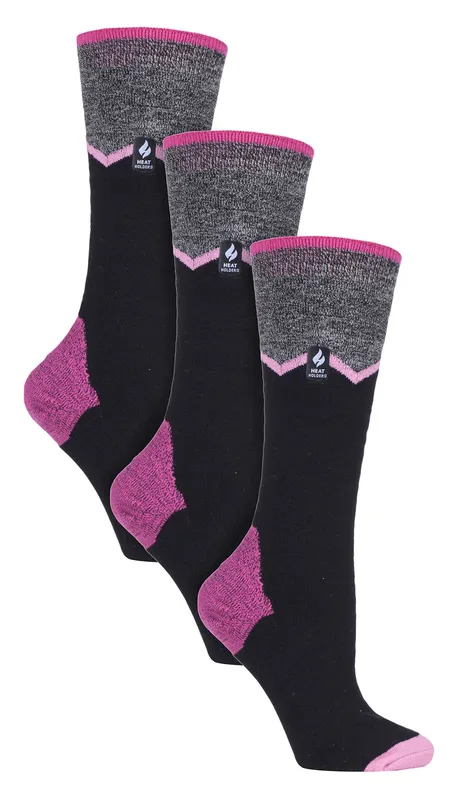Heat Holders 3 Pair Multipack Ultra Lite Ladies Ski Socks