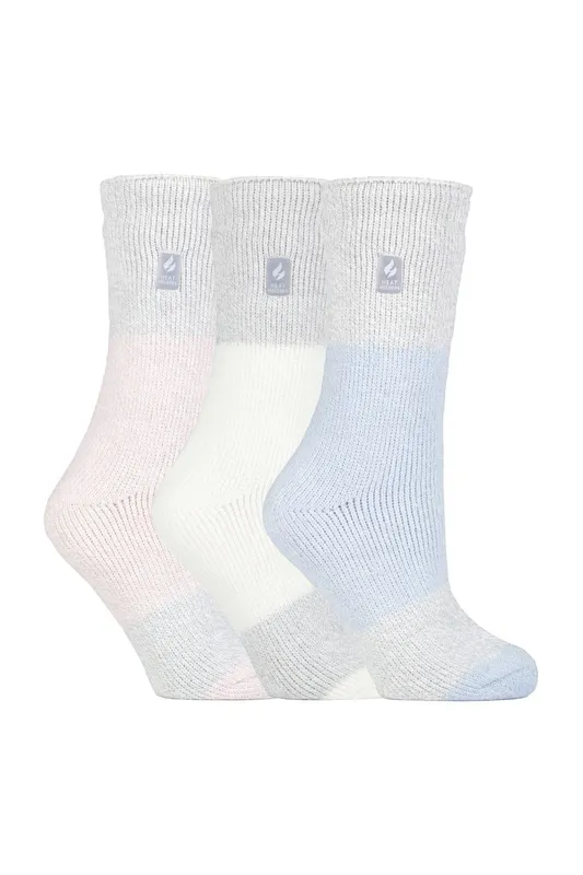 Heat Holders 3 Pairs Ladies Winter Thermal Socks - - Size: 4-6