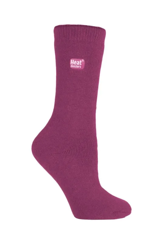 Heat Holders 3 Pairs Women's Thin Thermal Socks - - Size: 4-6