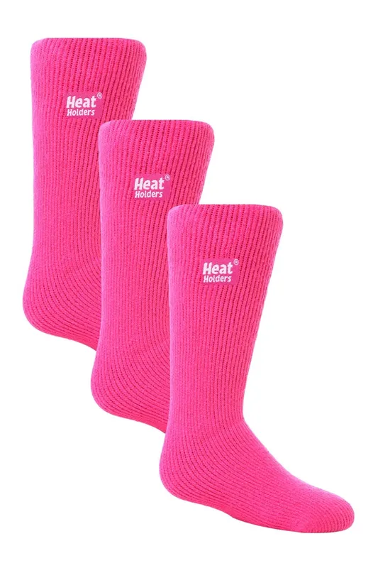 Heat Holders Kids Thermal Winter Socks 3-Pack - - Size: S