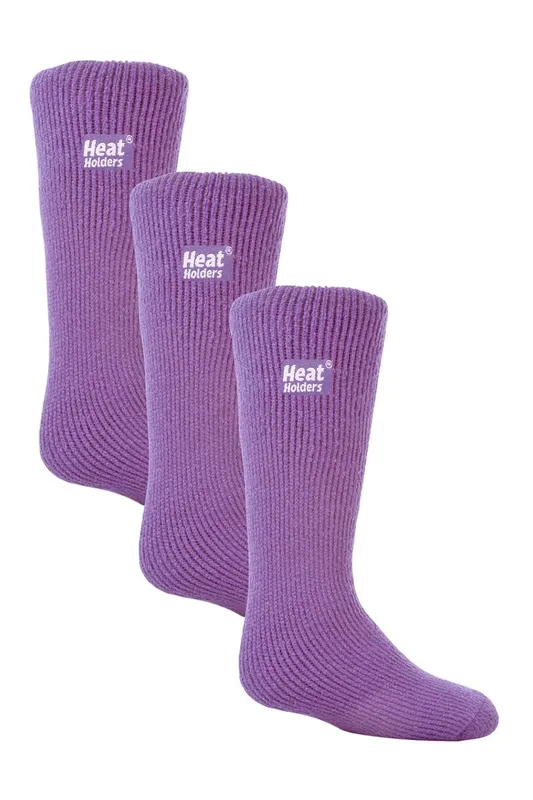 Heat Holders Kids Thermal Winter Socks 3-Pack - - Size: S