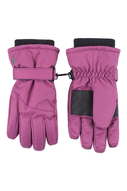 Heat Holders Girls Winter Fleece Lined Thermal Ski Snow Gloves - - Size: S