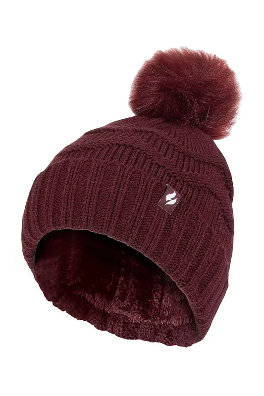 Heat Holders Womens Winter Thermal Pom Pom Hat - - Size: Onesize