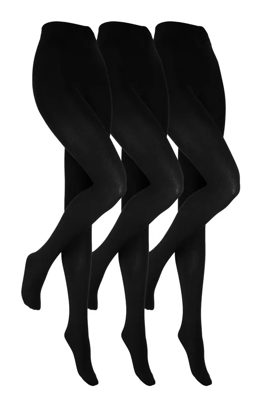 Heat Holders Womens - 3 Pack Ladies Black Thermal Tights