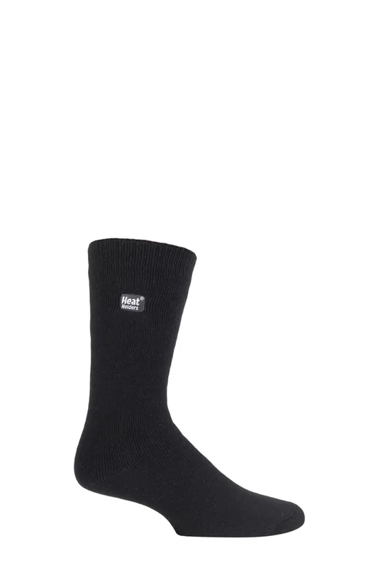 Mens 1 Pair Heat Holders 1.6 Tog Lite Socks Black 12-14 Mens - Black - Size: 12-14 Mens