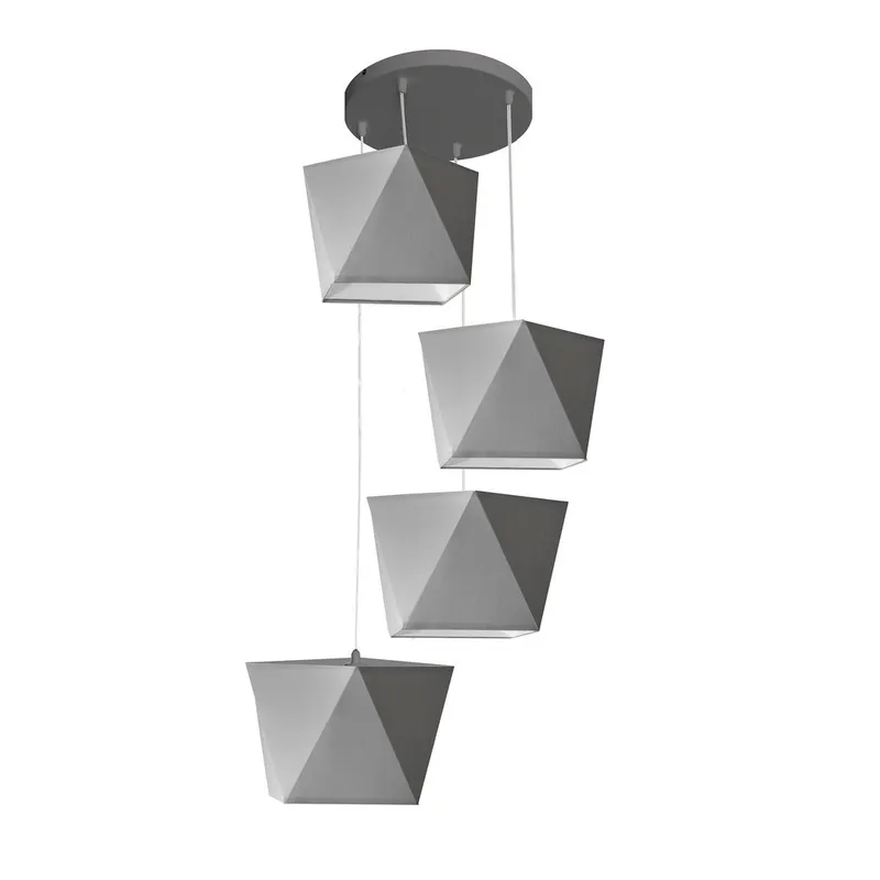 Netlighting Adamant Cluster Pendant Ceiling Light Grey 50cm Grey