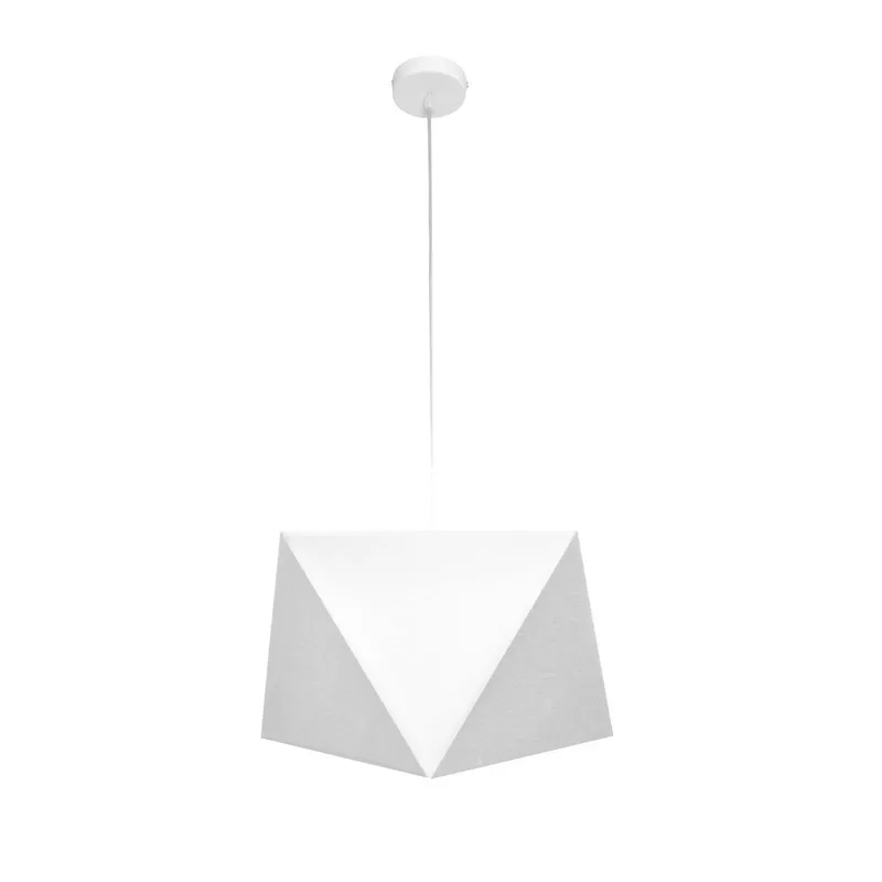 Helam Lighting Adamant Pendant Ceiling Light White 40cm