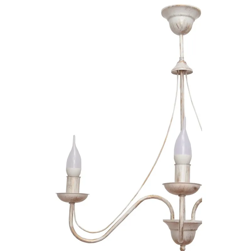Netlighting Malbo Multi Arm Pendant Ceiling Light White Gold 60cm White