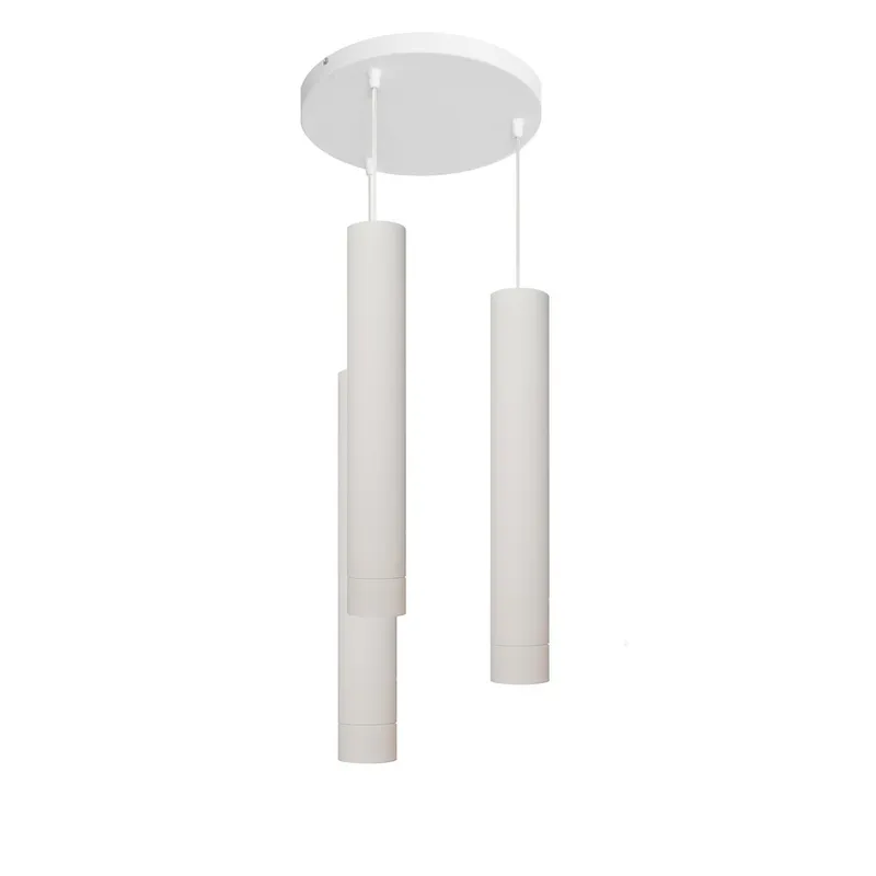 Helam Lighting Tuba Cluster Pendant Ceiling Light White 30cm