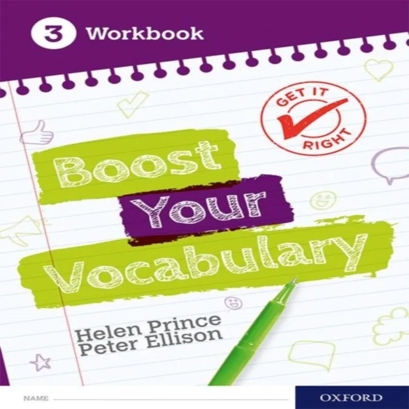Oxford University Press Get It Right: Boost Your Vocabulary Workbook 3