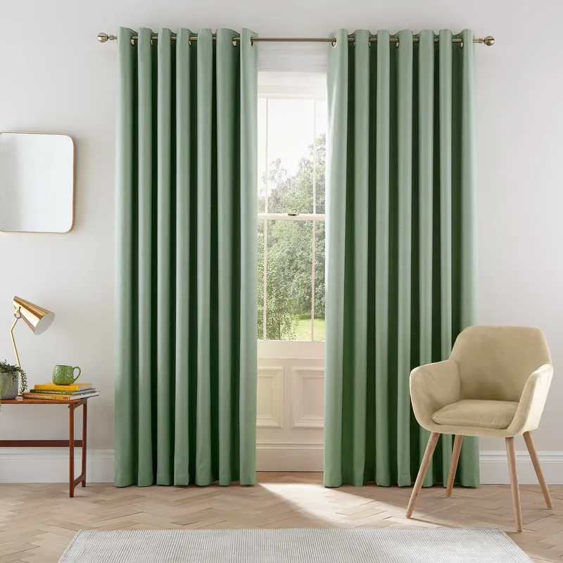 Helena Springfield Eden Lined Curtains 90" x 90", Sage