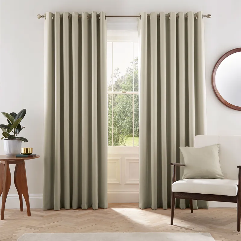 Helena Springfield Eden Lined Curtains 90" x 72", Linen