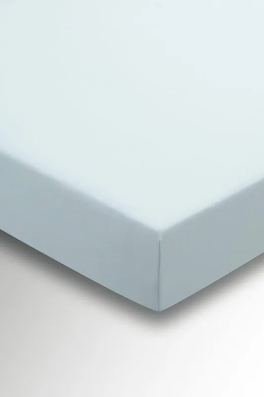 Helena Springfield 'Plain Dye' Polycotton Fitted Sheet Extra Deep in Duck Egg Blue Size: Double Fitted - Duck Egg Blue - Size: Double Fitted