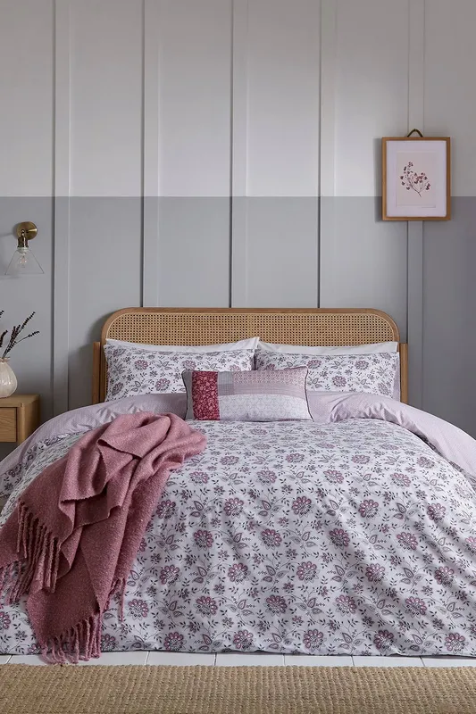 Helena Springfield 'Cherine' Duvet Cover Set in Pink Size: Super King - Pink