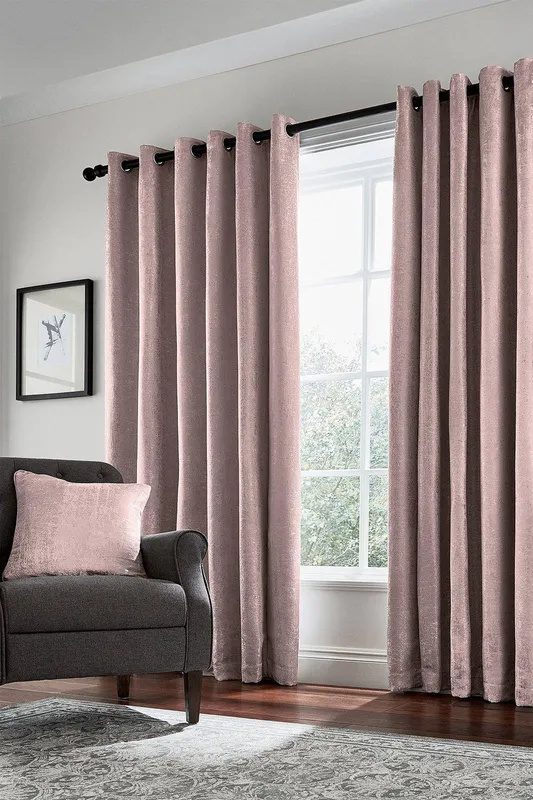 Helena Springfield Roma Lined Curtains 66" x 90", Rose