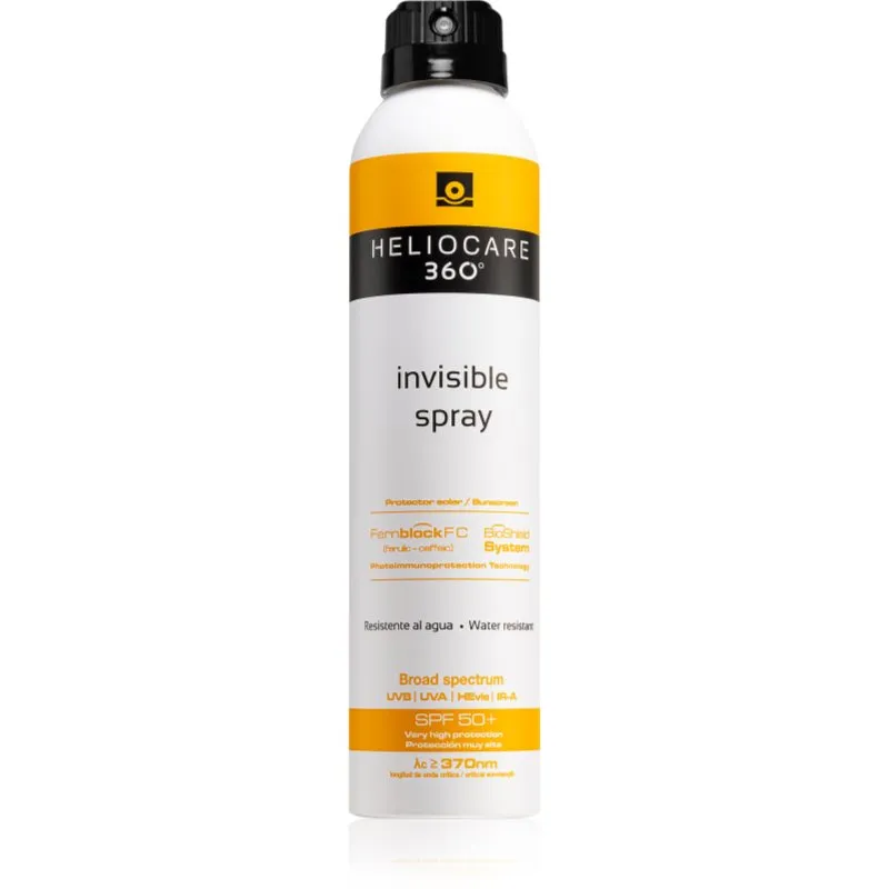 Heliocare 360 Invisible Spray Spf 50+ - 200ml - Water Resistant Sunscreen - With Vitamin C & E - Face the Future